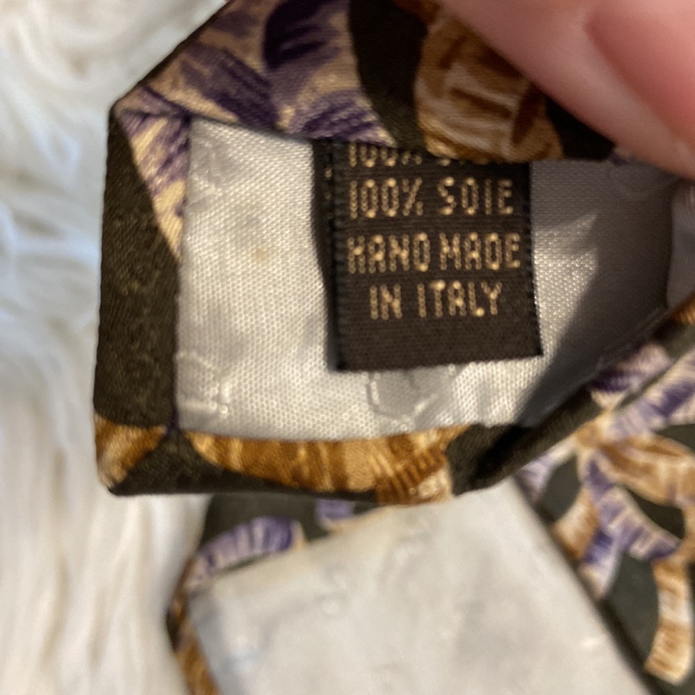 Vintage Valentino Man Tie excellent condition 100% silk made in Italy - Picture 5 of 9
